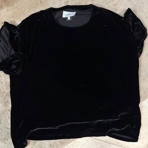Current Elliot black velvet top